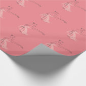 バレリーナ・バレエ・ダンサー ラッピングペーパー (角)