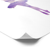 バレリーナ・パープル絵画ズのポスター ポスター (角)