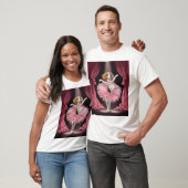 バレリーナ ビーグル � 笑える犬のダンス Tシャツ (ユニセックス)