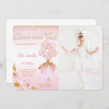 バレリーナ フォト 招待状