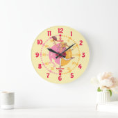 バレリーナ・ブロンド髪の女の子バレエ壁時計 ラージ壁時計 (ホーム)