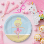 バレリーナ ペーパープレート (パーティー)