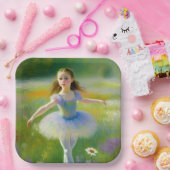 バレリーナ ペーパープレート (パーティー)