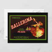バレリーナ ポストカード (正面/裏面)