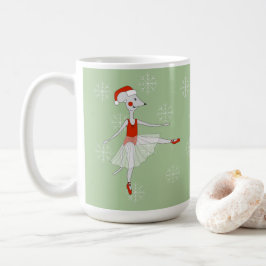 バレリーナ・マウス・クリスマス・スノーフレーク コーヒーマグ コーヒーマグカップ