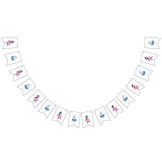 バレリーナ・ユニコーンのバンティング・フラグ バンティングフラッグ