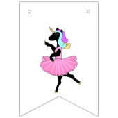 バレリーナ・ユニコーンのバンティング・フラグ バンティングフラッグ (第3の旗)