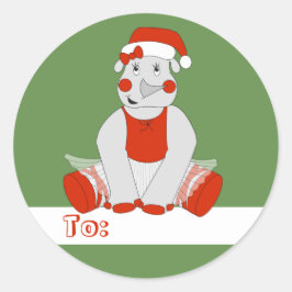 バレリーナ ライノ - クリスマス特別編 ラウンドシール