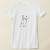 バレリーナ&ロボット Tシャツ (レイダウン)