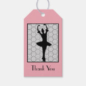 バレリーナ – 先生感謝ありがとう ギフトタグ (正面)