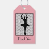 バレリーナ – 先生感謝ありがとう ギフトタグ (裏面)