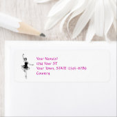 バレリーナ – 差出人住所ラベル ラベル (インサイチュ)