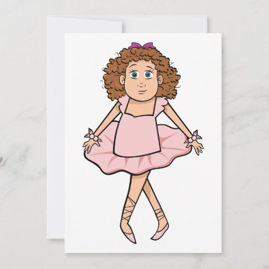 バレリーナ 招待状 (正面)