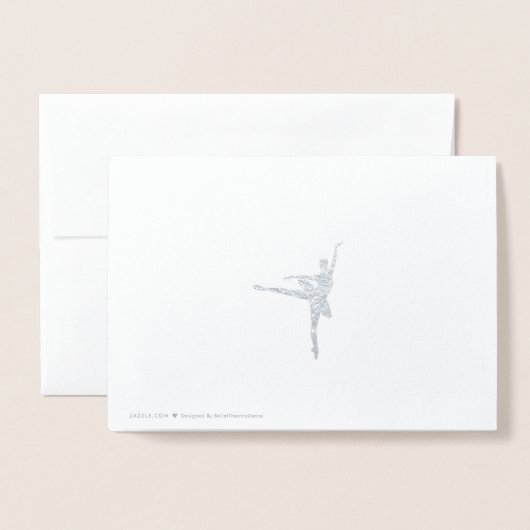 バレリーナ 箔カード (裏面封筒付き)