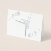 バレリーナ 箔カード (正面)