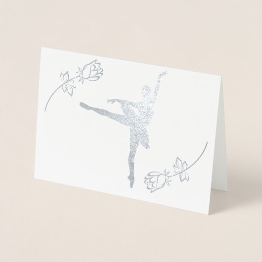 バレリーナ 箔カード (正面)