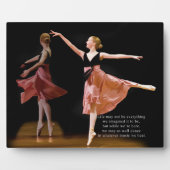 バレリーナ（黒と赤） フォトプラーク (正面)