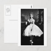 バレリーナ、1870年。 ポストカード (正面/裏面)