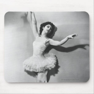バレリーナenのpointe B&W マウスパッド
