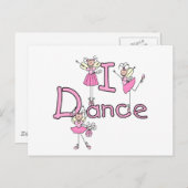 バレリーナIダンスTシャツ&ギフト ポストカード (正面/裏面)