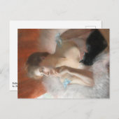 バレリーヌavec un chatピエールキャリア – ベルーズ シーズンポストカード (正面/裏面)