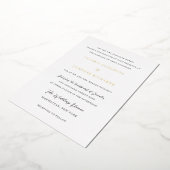 バレリ伝統的結婚の 箔招待状 (回転した状態)