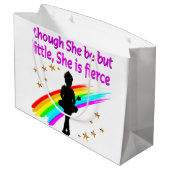 バレリ活気づけるナ引用文デザイン ラージペーパーバッグ (裏面アングル)