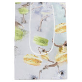 バレリ芸術的ナスとマカロンパステルウォータカラー ミディアムペーパーバッグ (裏面)