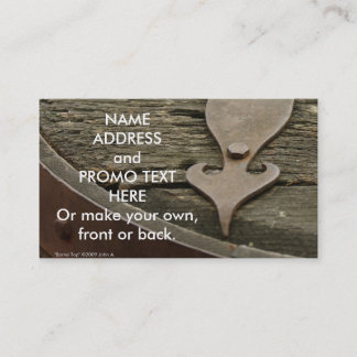 バレルの上の名刺 名刺