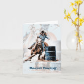 バレルの競争 カード (黄色い花)