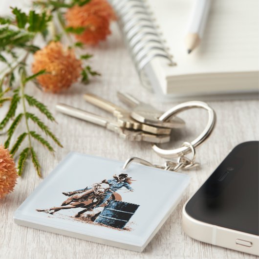 バレルの競争 キーホルダー (正面右)