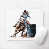 バレルの競争 マウスパッド (マウス)