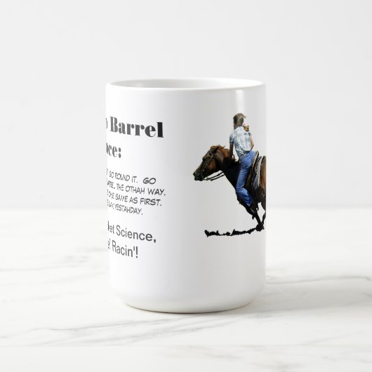 バレルの競争-女の子-競争を突進する方法を コーヒーマグカップ (中央)