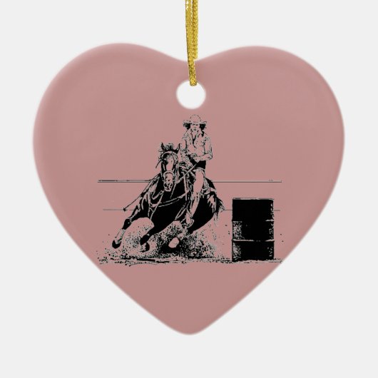 バレルの競走馬 セラミックオーナメント (正面)