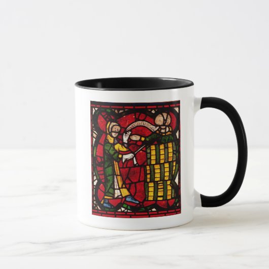 バレルの販売人、c.1300を描写する窓 マグカップ (右)
