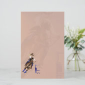 バレルの馬Rock2 stationery_vertical.v2. 便箋 (スタンド正面)