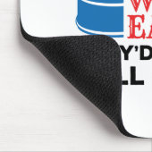 バレルもしレーシングは簡単おもしろい女性のカーボーイ引用文 マウスパッド (コーナー)