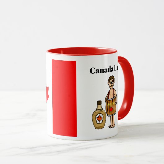 バレルカナダのデイマグを着ている人 マグカップ (正面右)