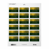 バレルサボテンのクローズアップ抽象芸術自然撮影 ラベル (フルシート)