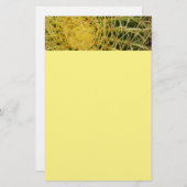 バレルサボテンのクローズアップ抽象芸術自然撮影 便箋 (正面/裏面)