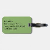 バレルサボテンI砂漠の写真 ラゲッジタグ (裏面横)