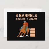 バレルハートズ競馬バレルレーサーホースラ 案内ポストカード (正面/裏面)