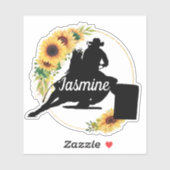 バレルレーサーカスタムの馬名 シール (シート)