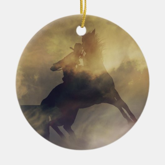 バレルレーサーギフトオーナメント セラミックオーナメント (正面)