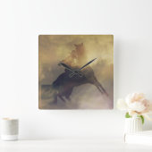 バレルレーサークロック スクエア壁時計 (ホーム)