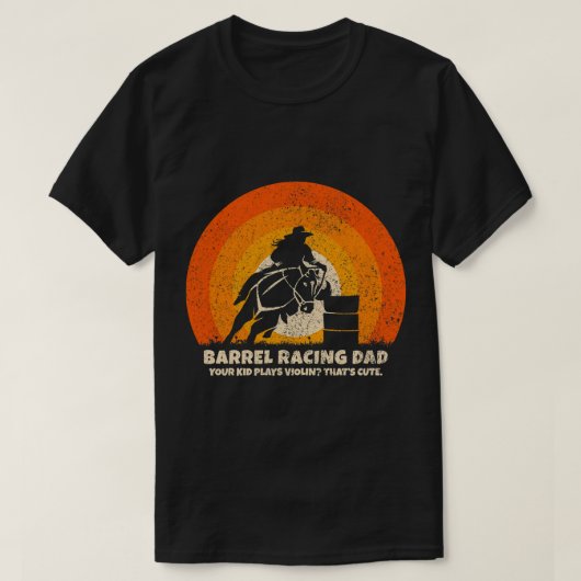 バレルレーサーパパのためのRodeo Barrel Racingfriend Tシャツ (デザイン正面)
