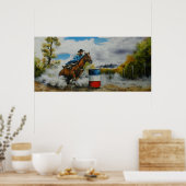 バレルレーサーポスター ポスター (キッチン)