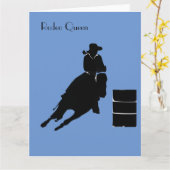 バレルレーサー カード (黄色い花)