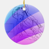 バレルレーサー（パステルレインボー） セラミックオーナメント (裏面)