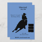 バレルレーサー 招待状 (正面/裏面)